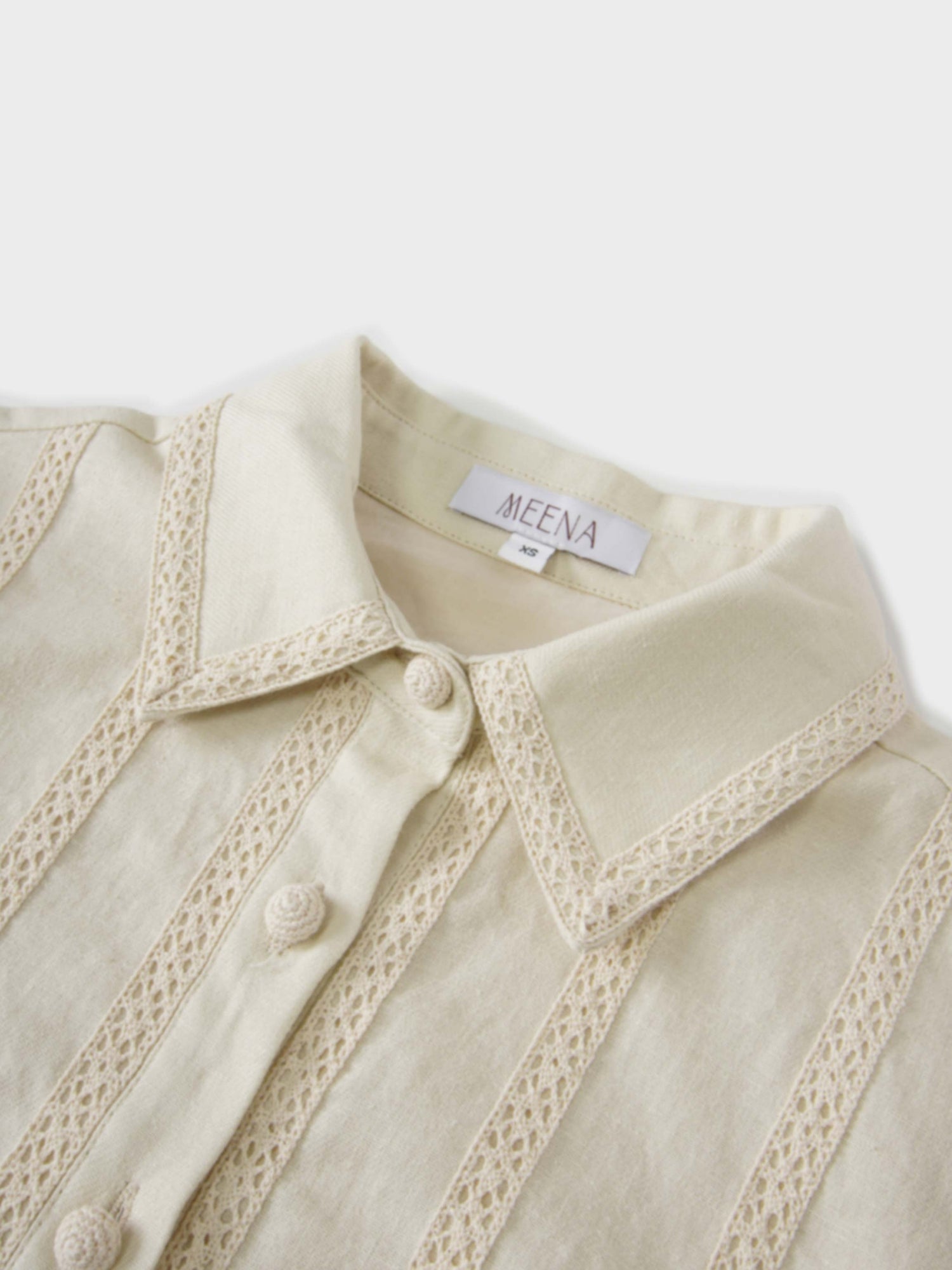 Ruffle Layer Jacket-Cream