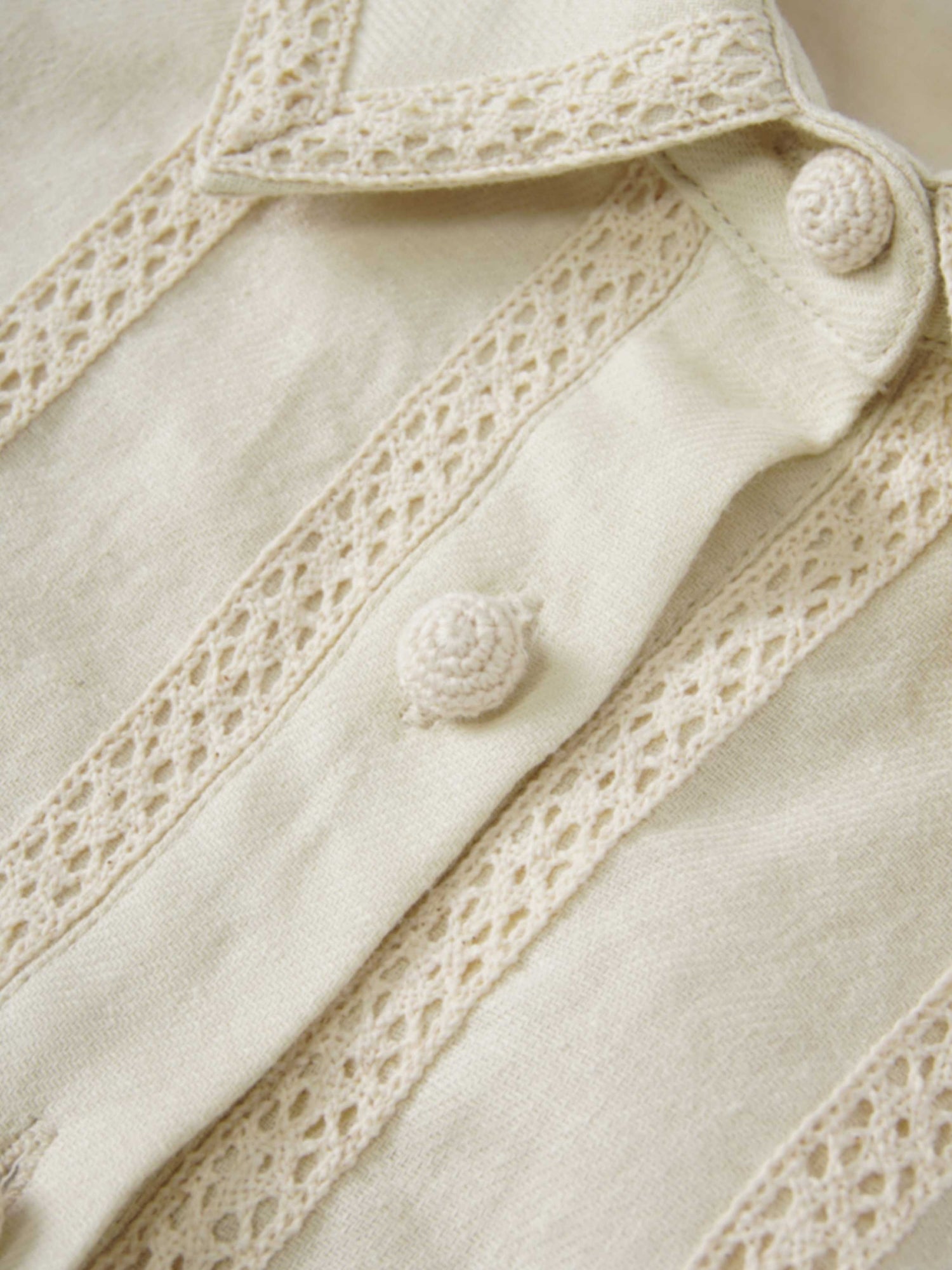 Ruffle Layer Jacket-Cream