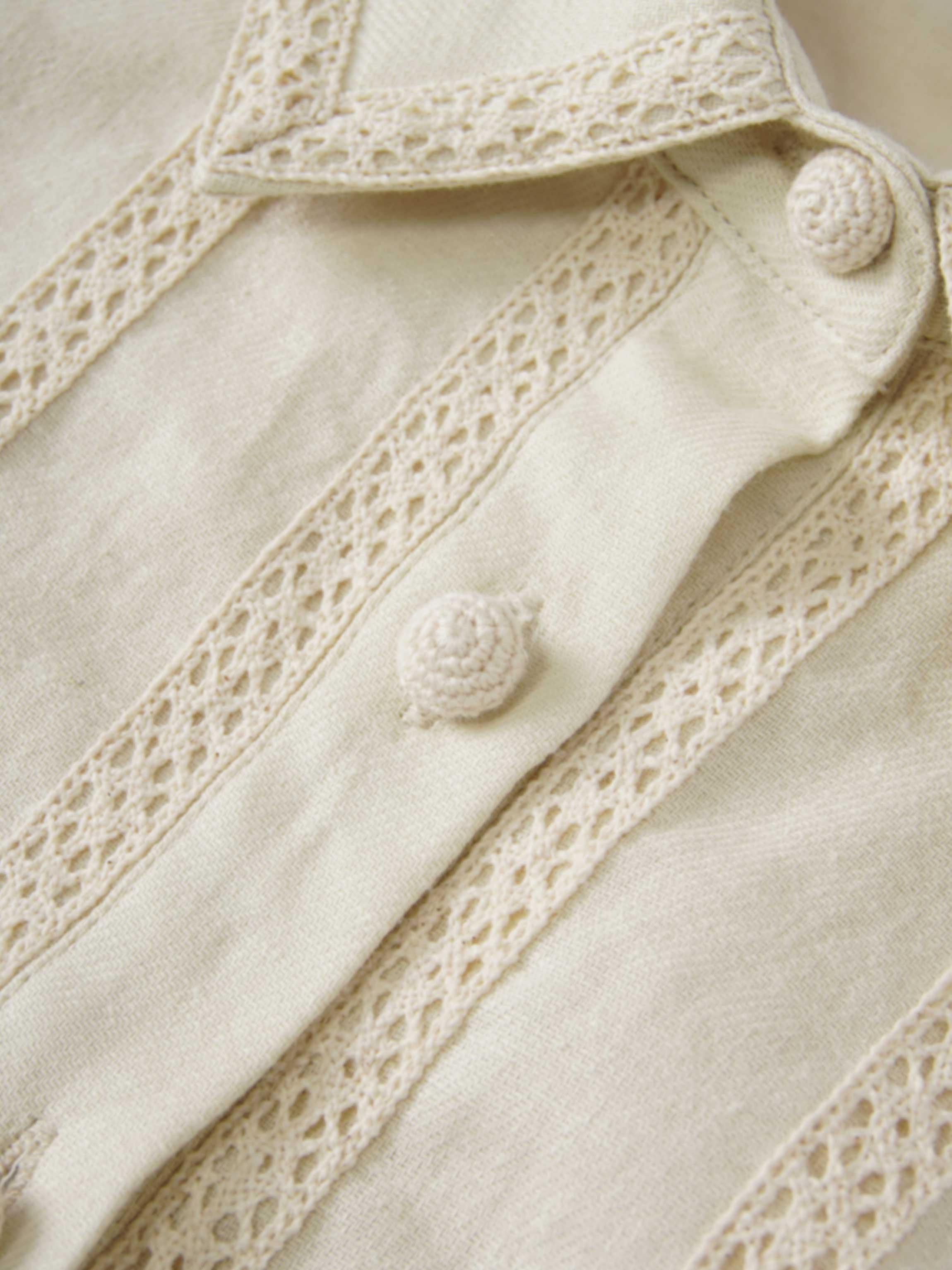 Ruffle Layer Jacket-Cream