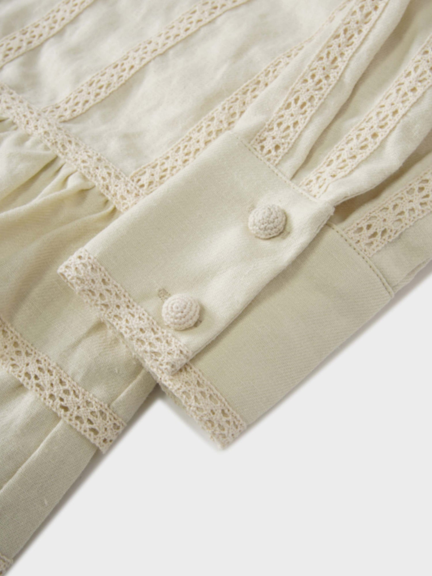 Ruffle Layer Jacket-Cream