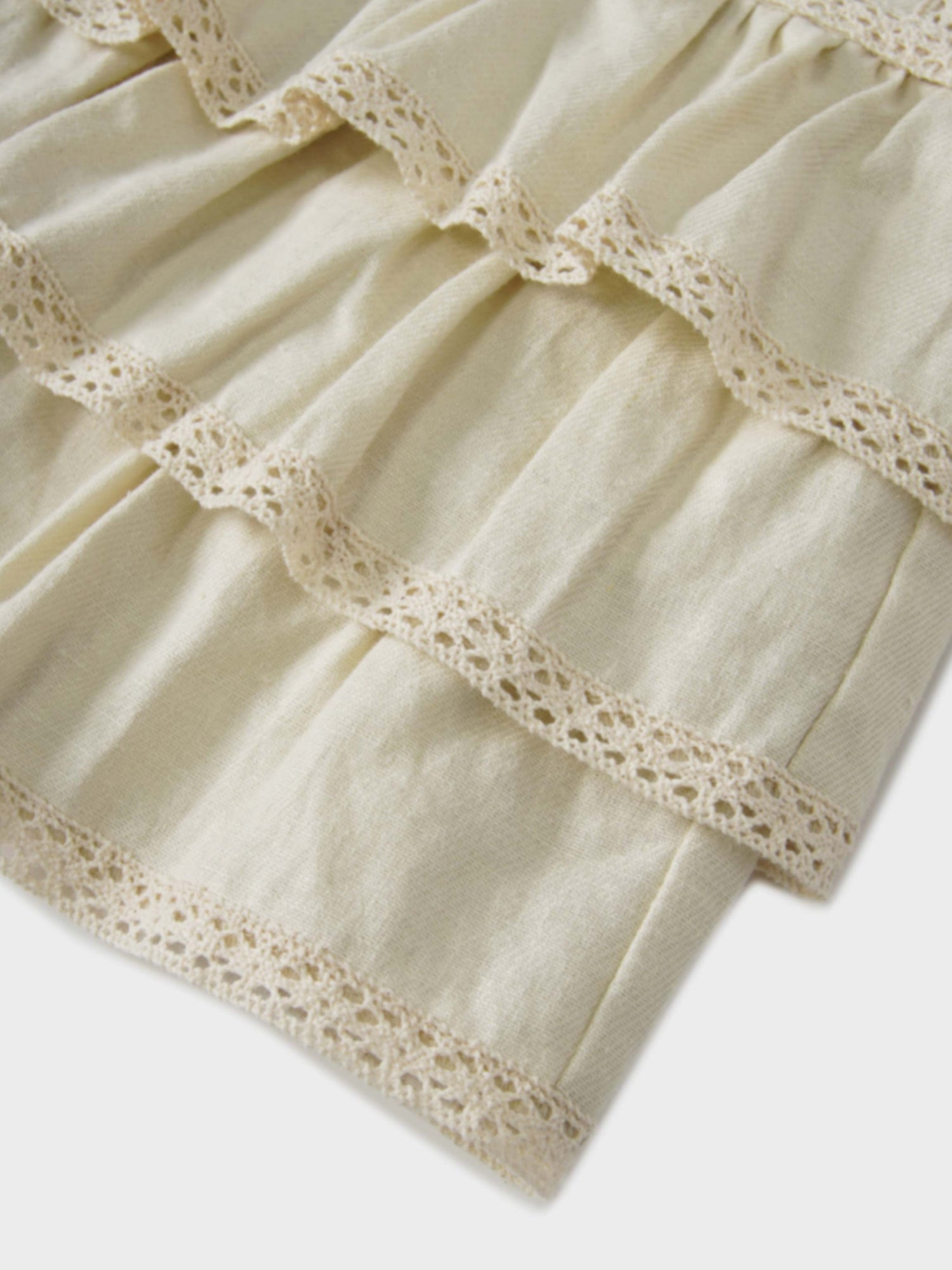 Ruffle Layer Jacket-Cream