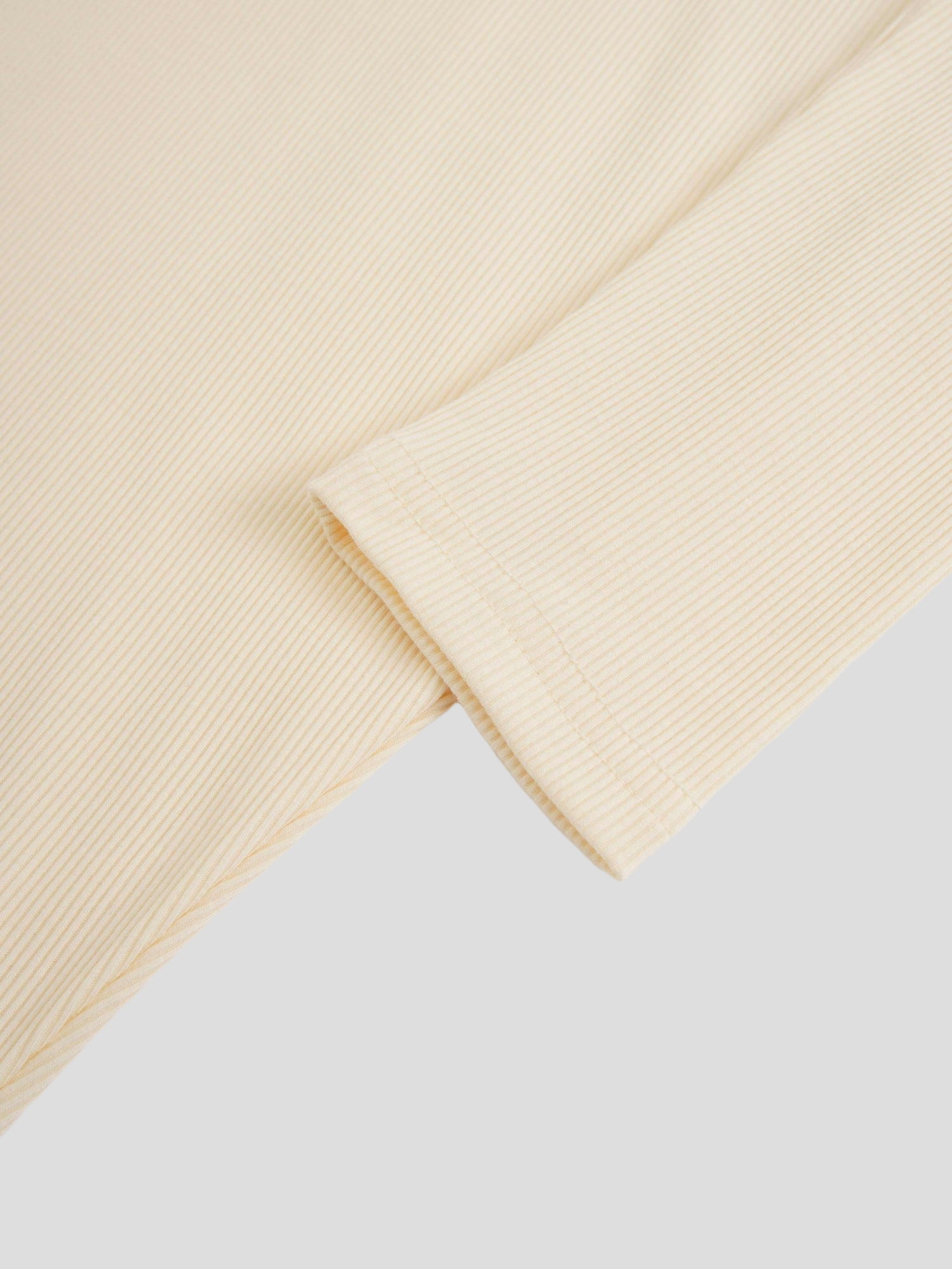 Crew Ribbed Dolman-Yellow