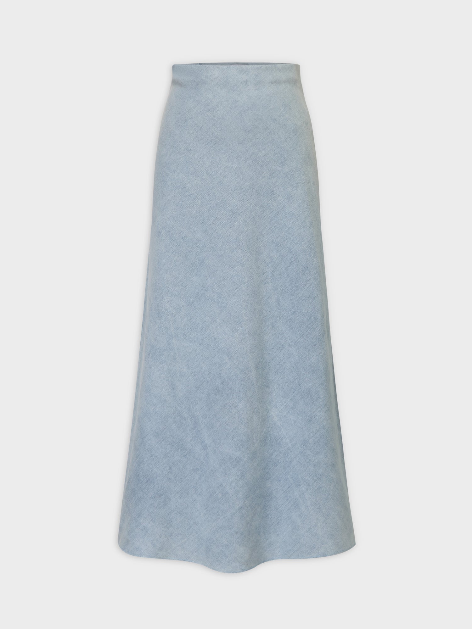 Classic Denim Skirt 35&quot;-Light Blue