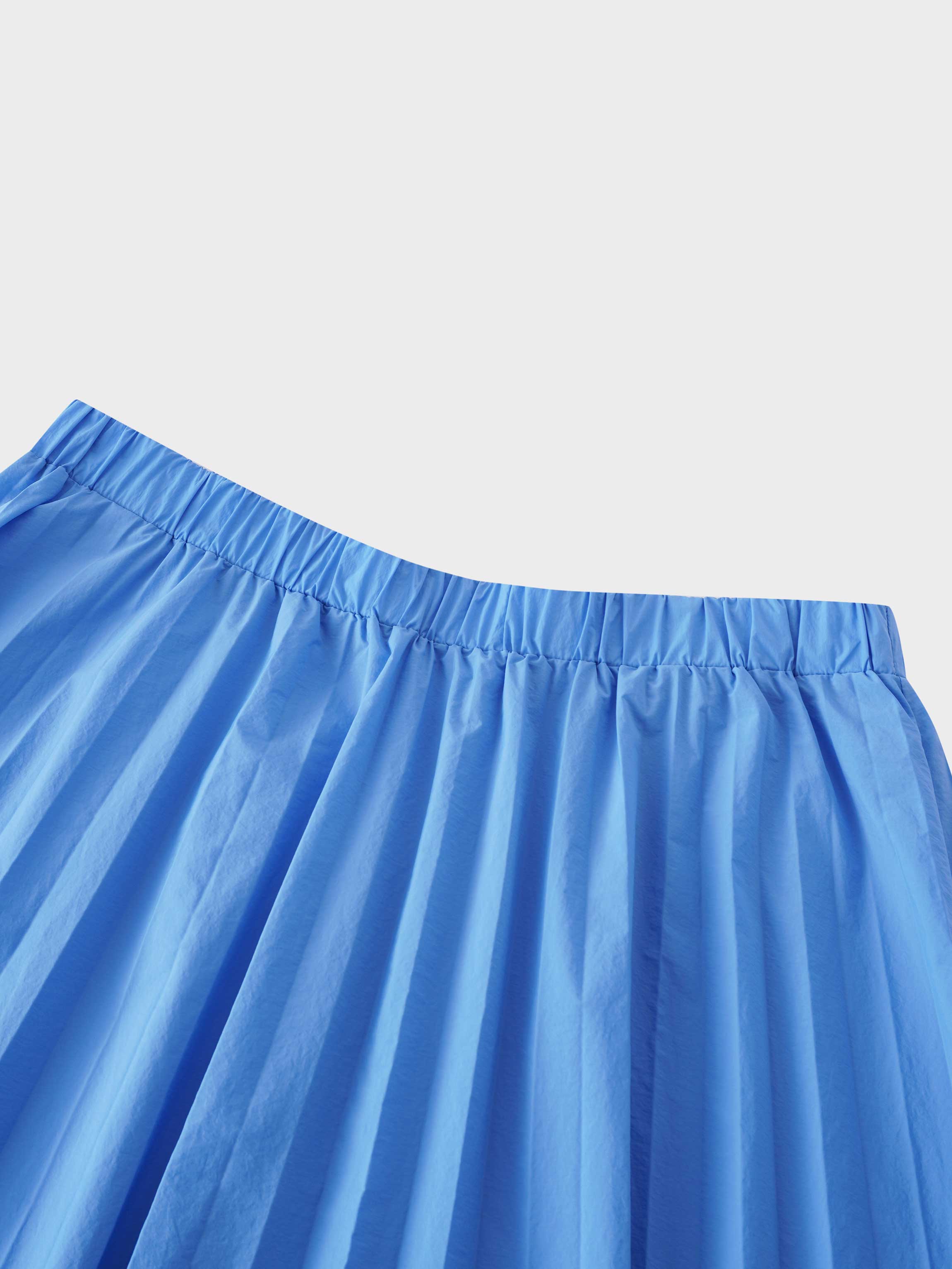 Nylon Circle Skirt-Periwinkle Blue