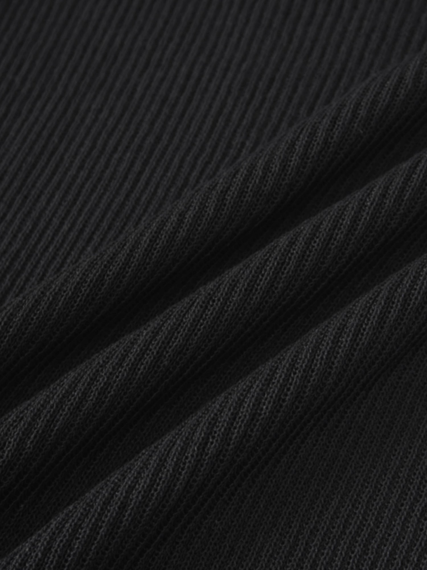 Ruffle Sweater-Black