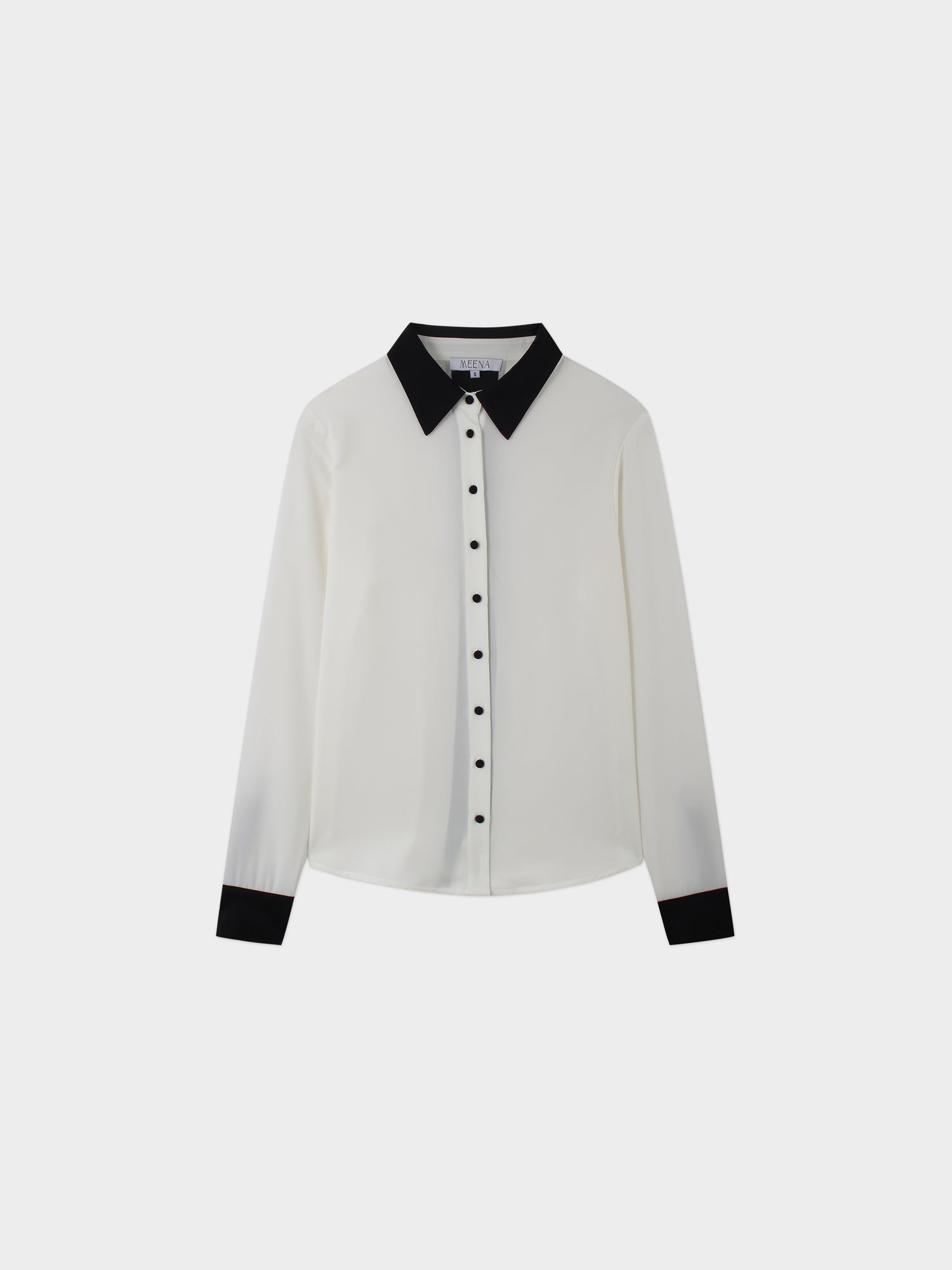 Back Stripe Blouse-Cream/Black