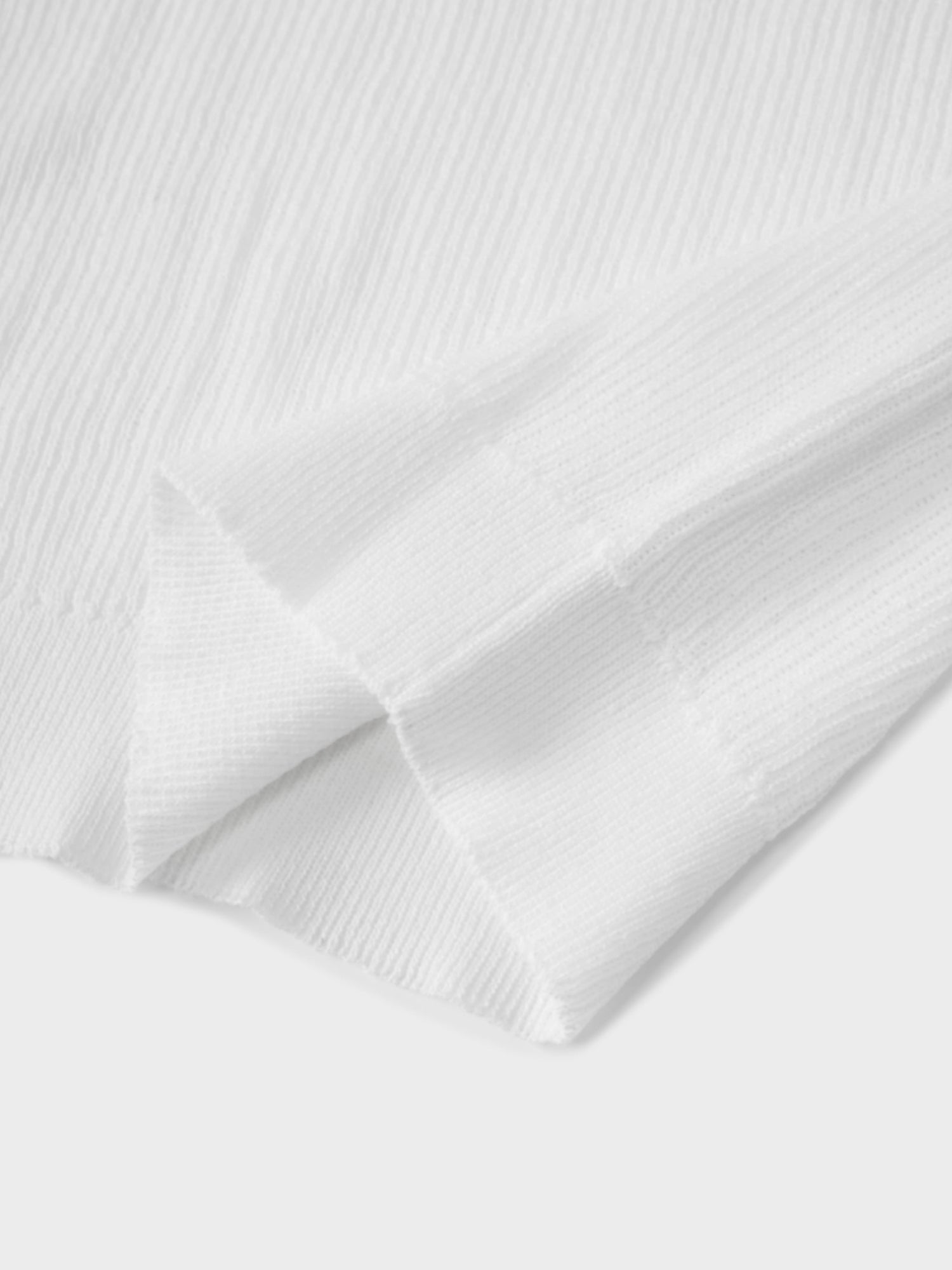 Ruffle Sweater-White