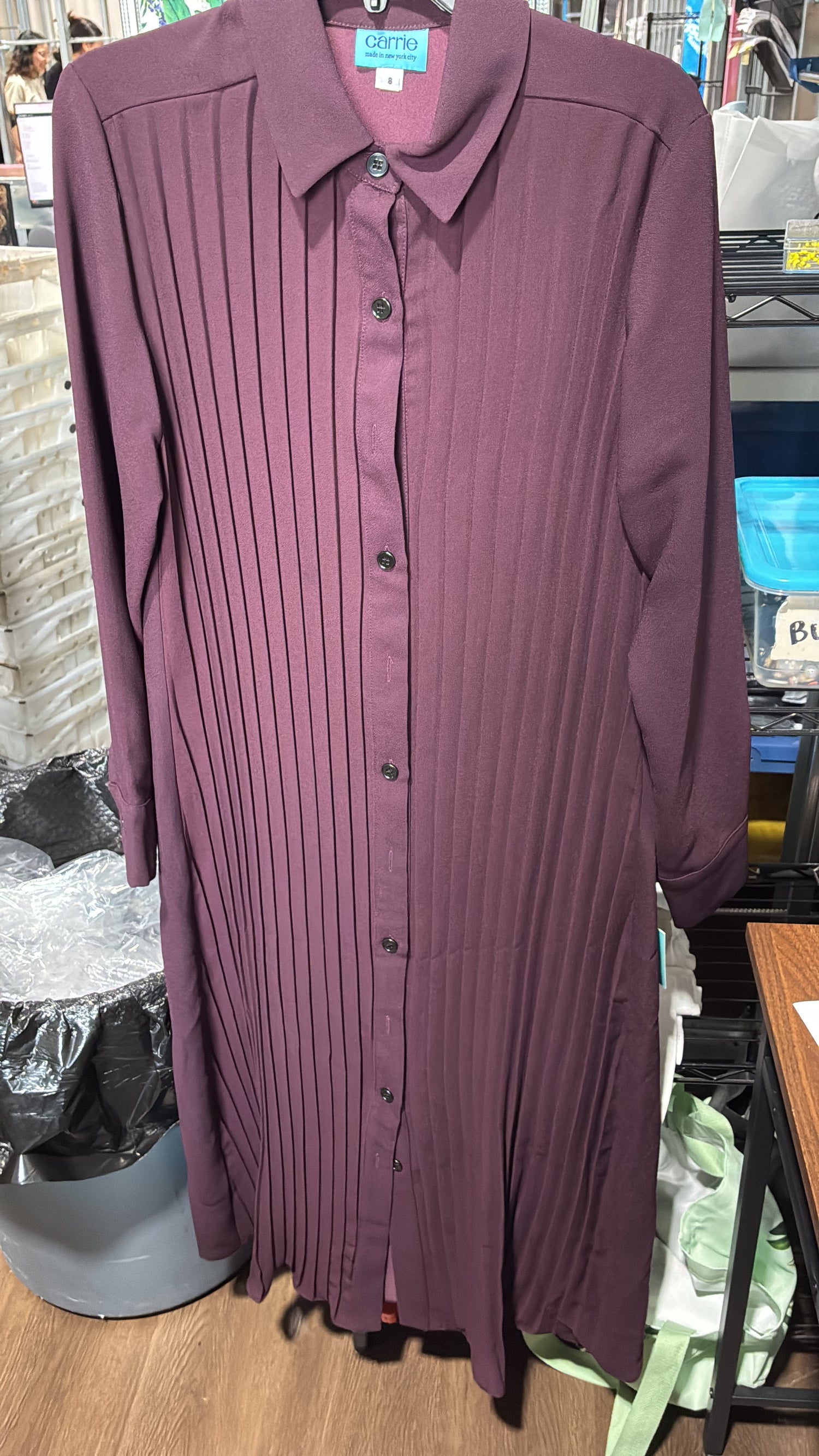 LONG PLEAT DRESS FW26