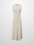 Crepe Slip Dress-Ivory