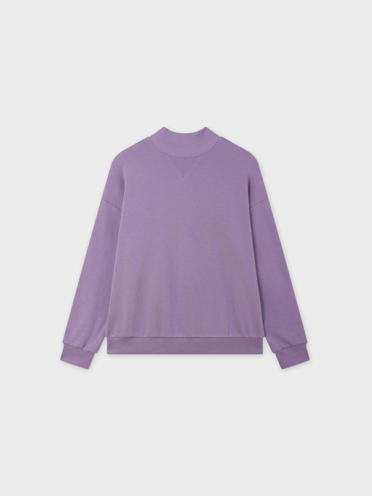 High Neck Sweatshirt-Lavender