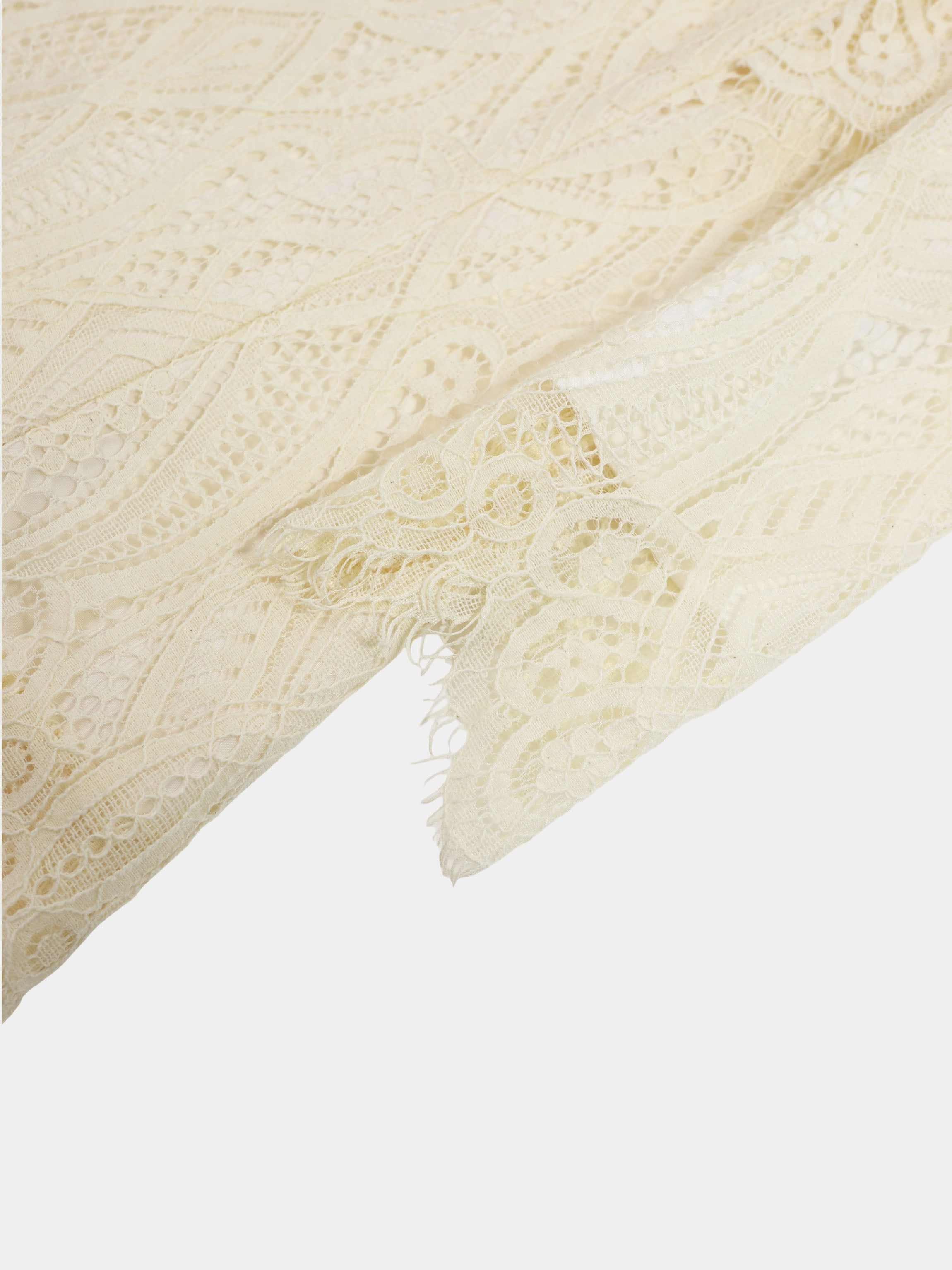 Lace Detail Dress-Ivory