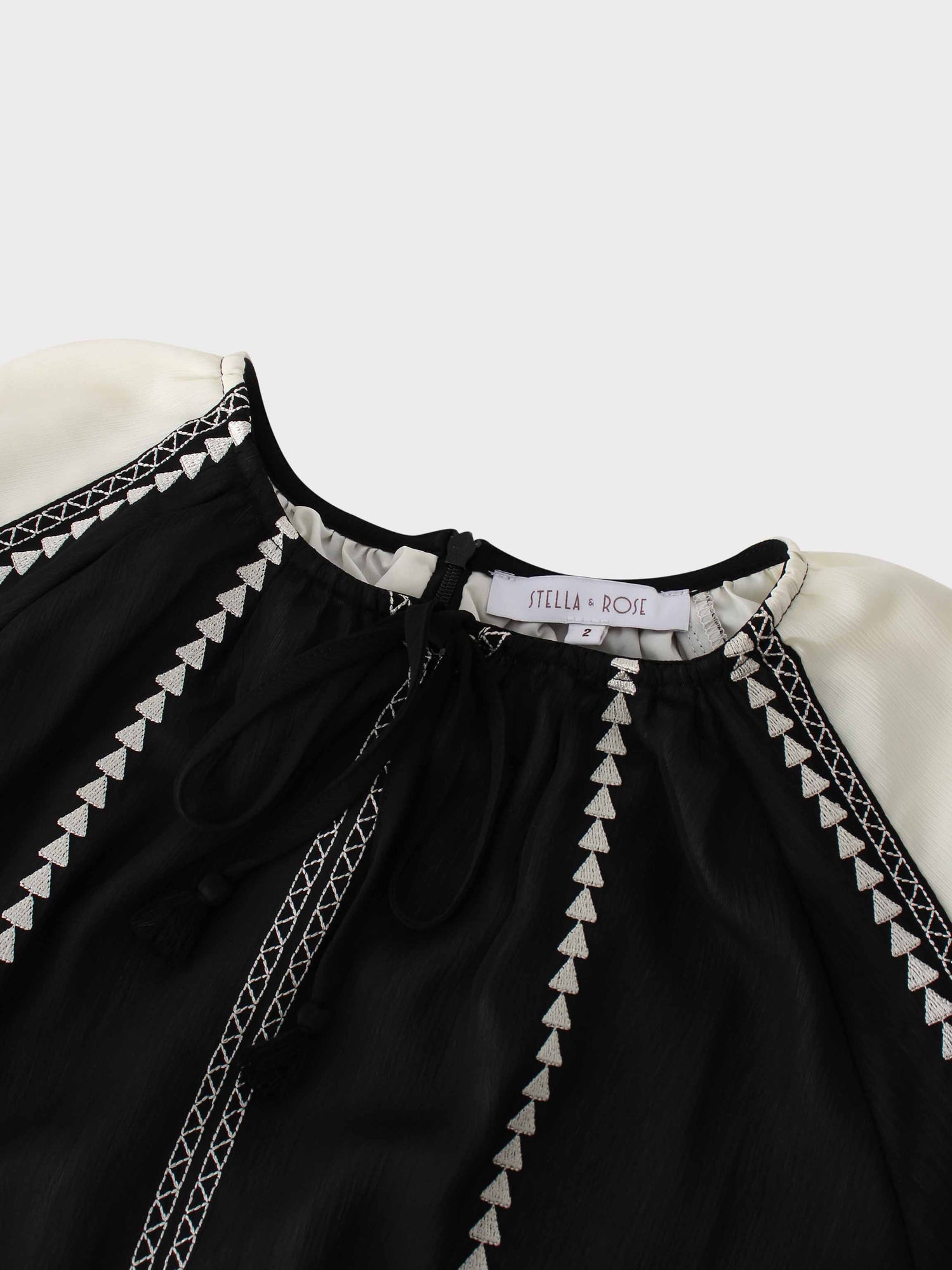 Tiered Dress-Black/White