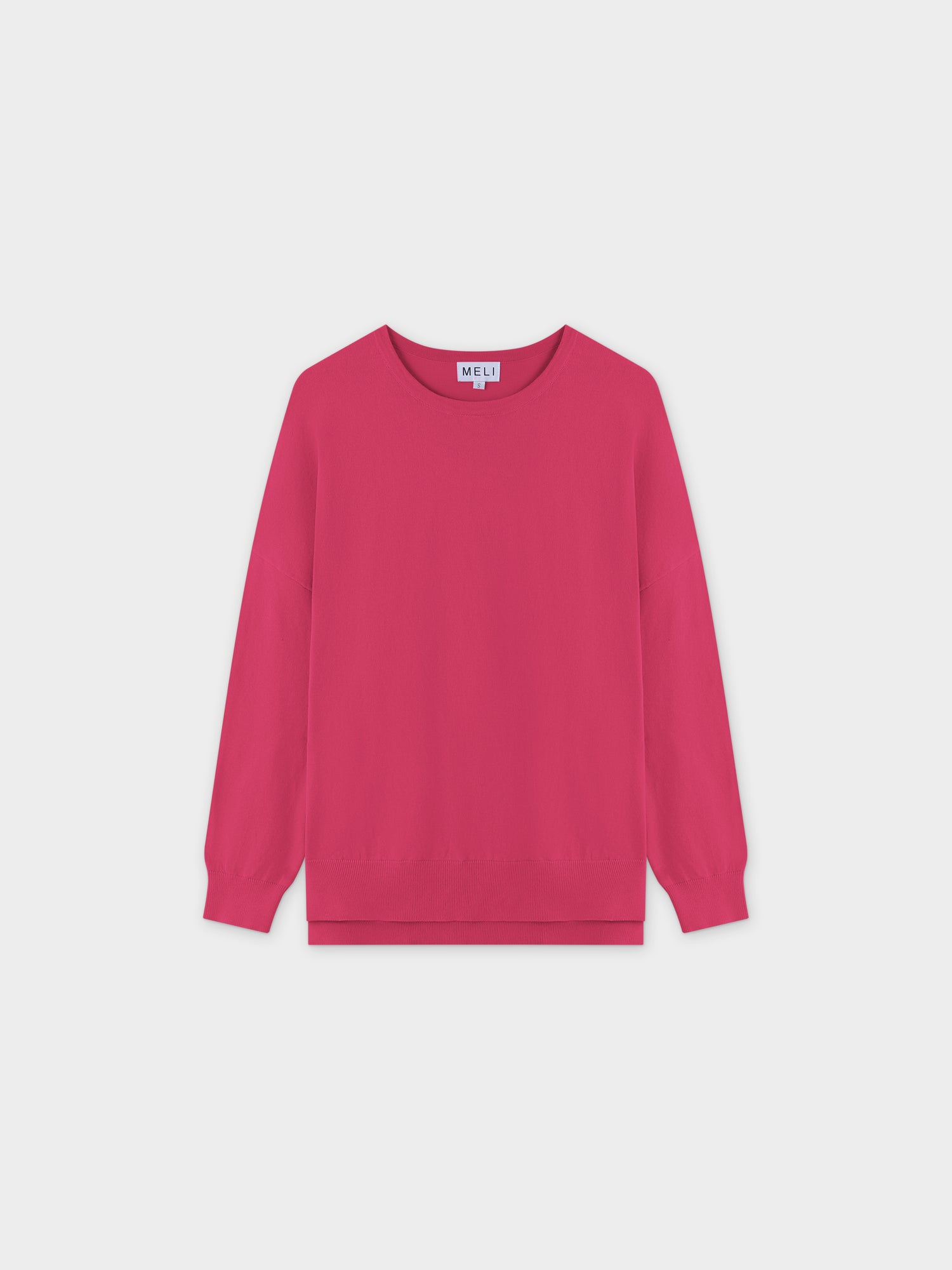 Oversized Lightweight Sweater-Pink