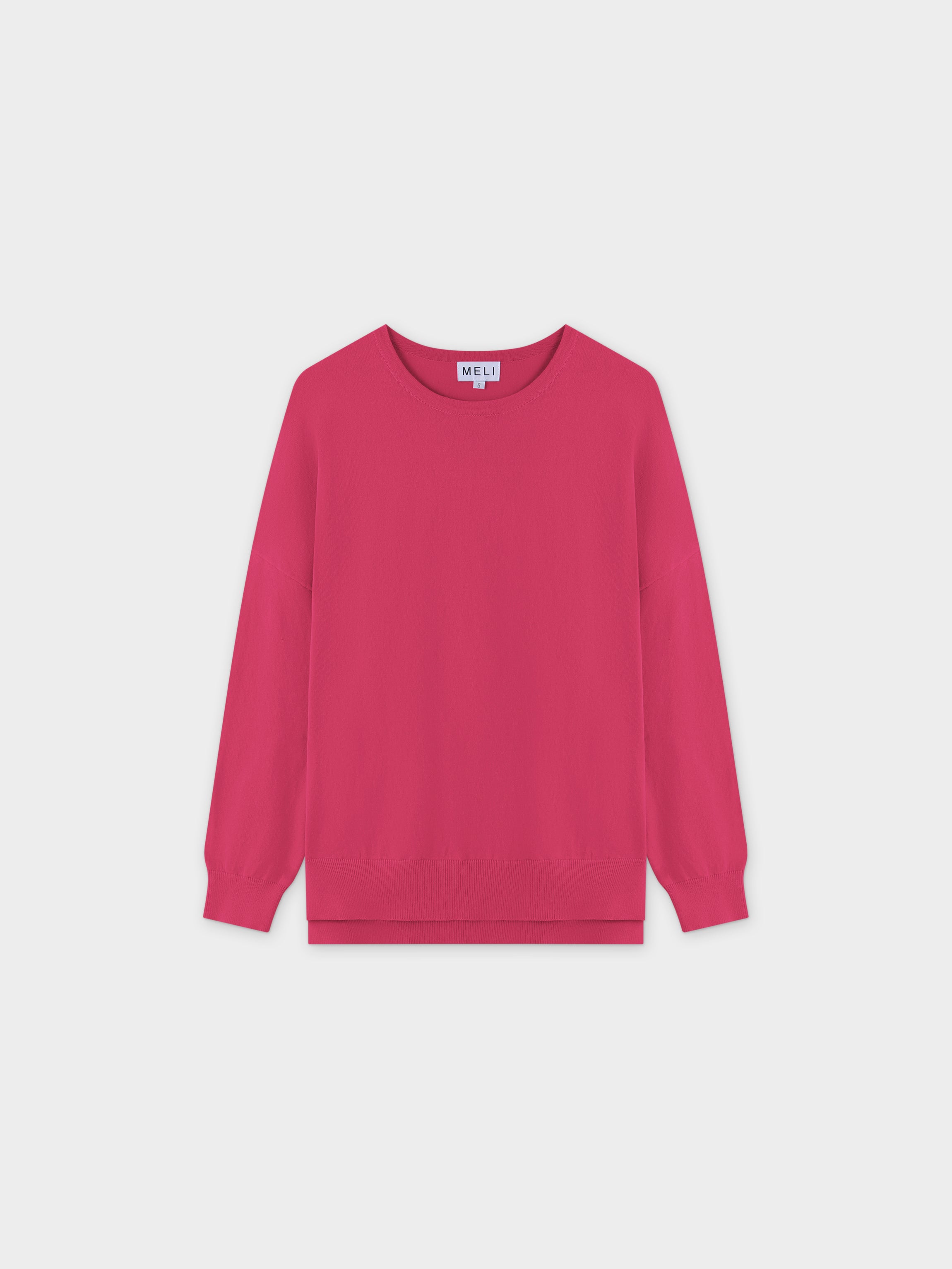 Oversized Lightweight Sweater-Pink