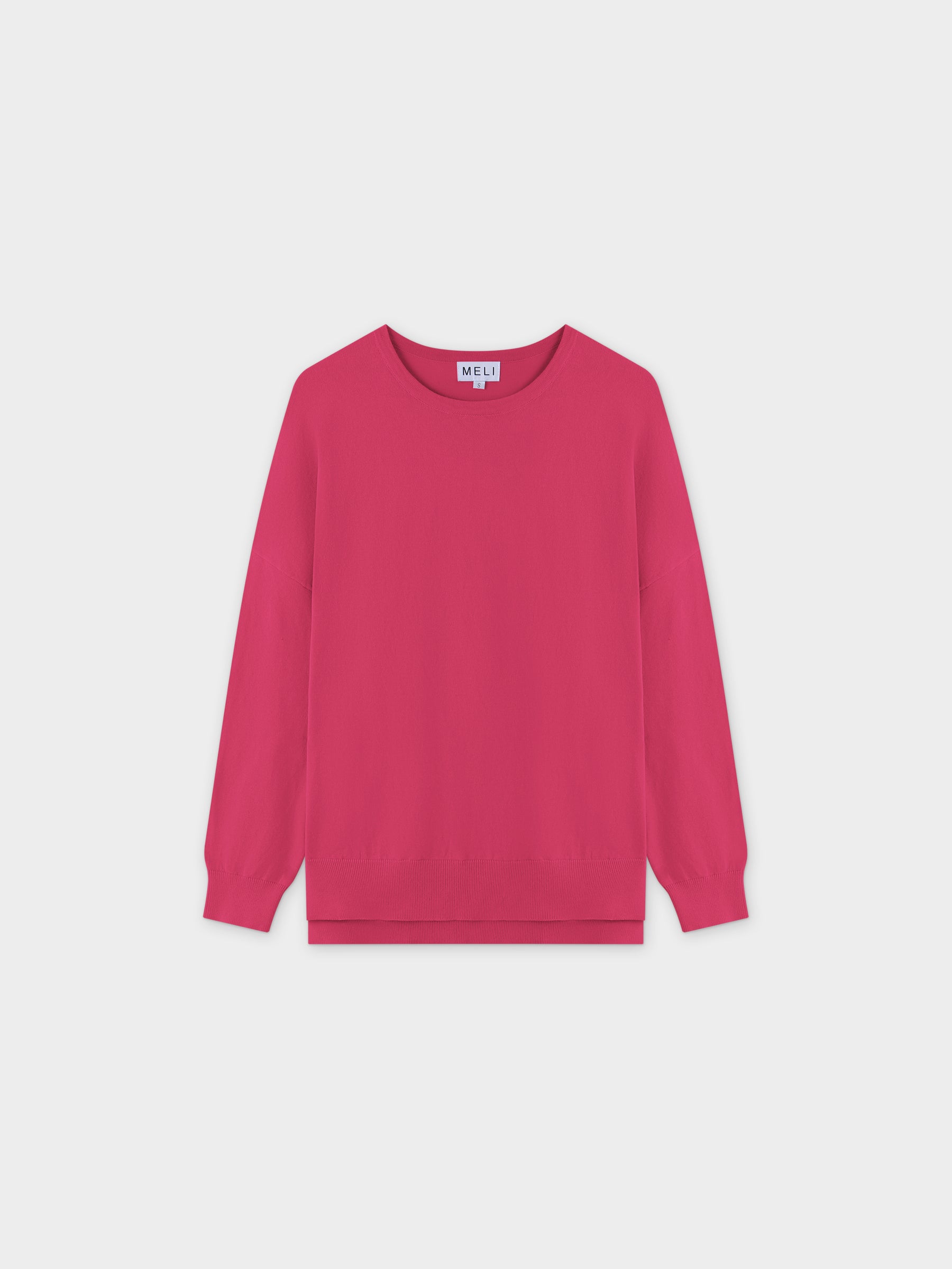 Oversized Lightweight Sweater-Pink