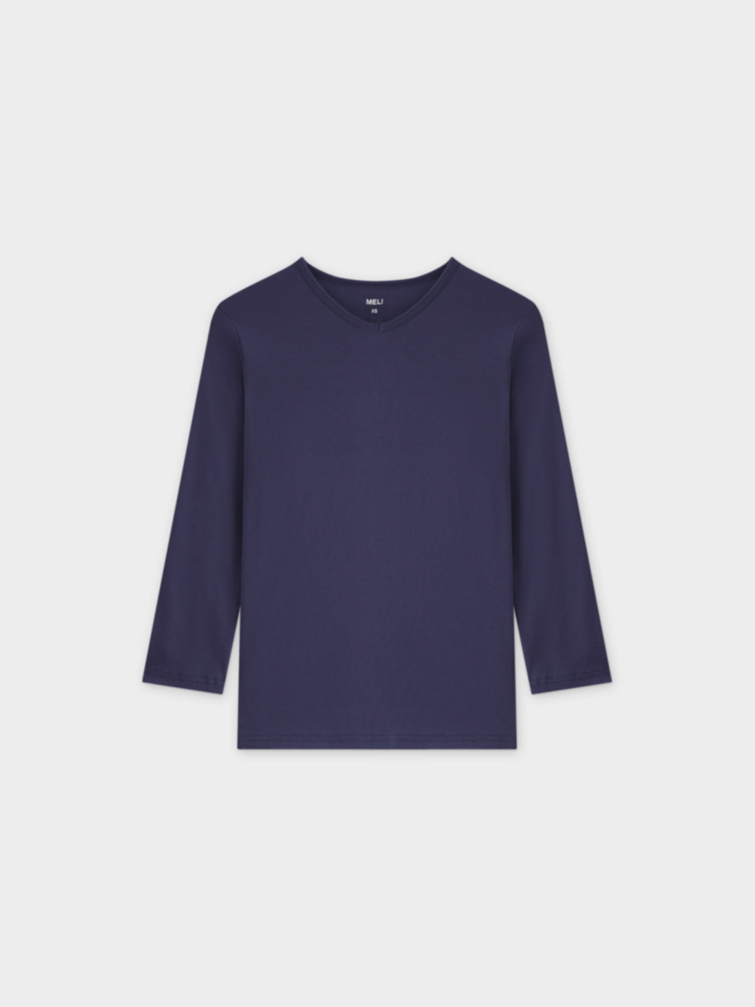 BASIC HIGH V TEE 3Q-NAVY