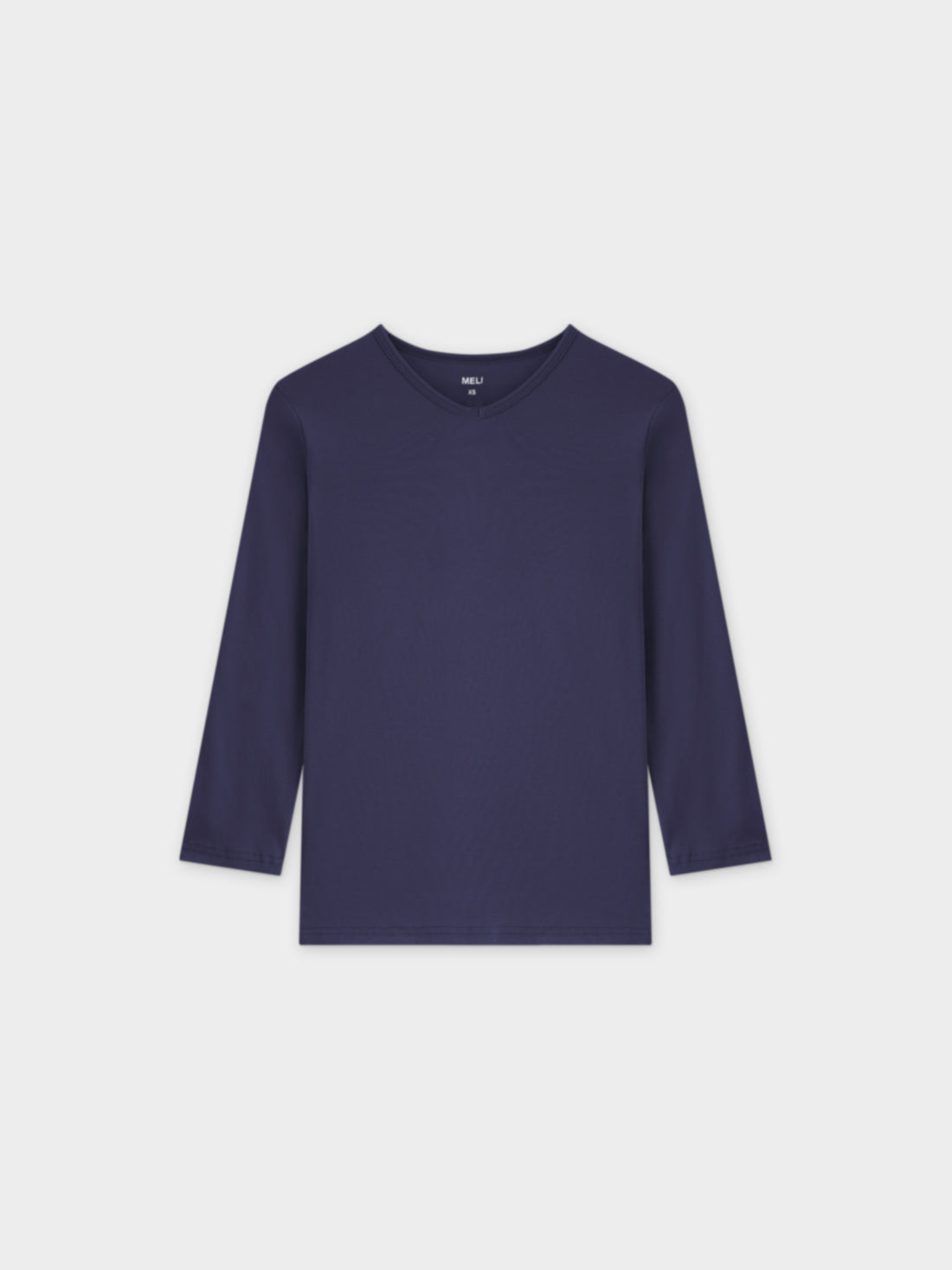 BASIC HIGH V TEE 3Q-NAVY