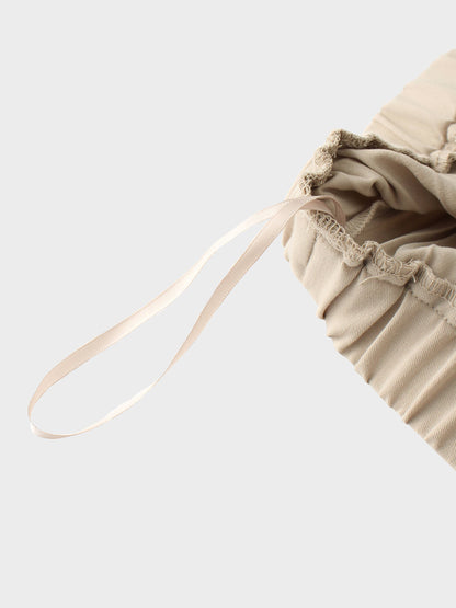 Mix Pleat Skirt-Ivory