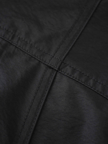 Taffeta Yoke Skirt-Black