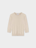 Basic Crew Sweater 3Q-Ivory