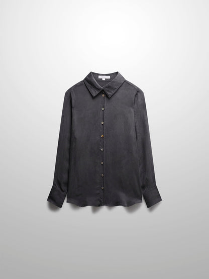 Cupro Blouse-Grey