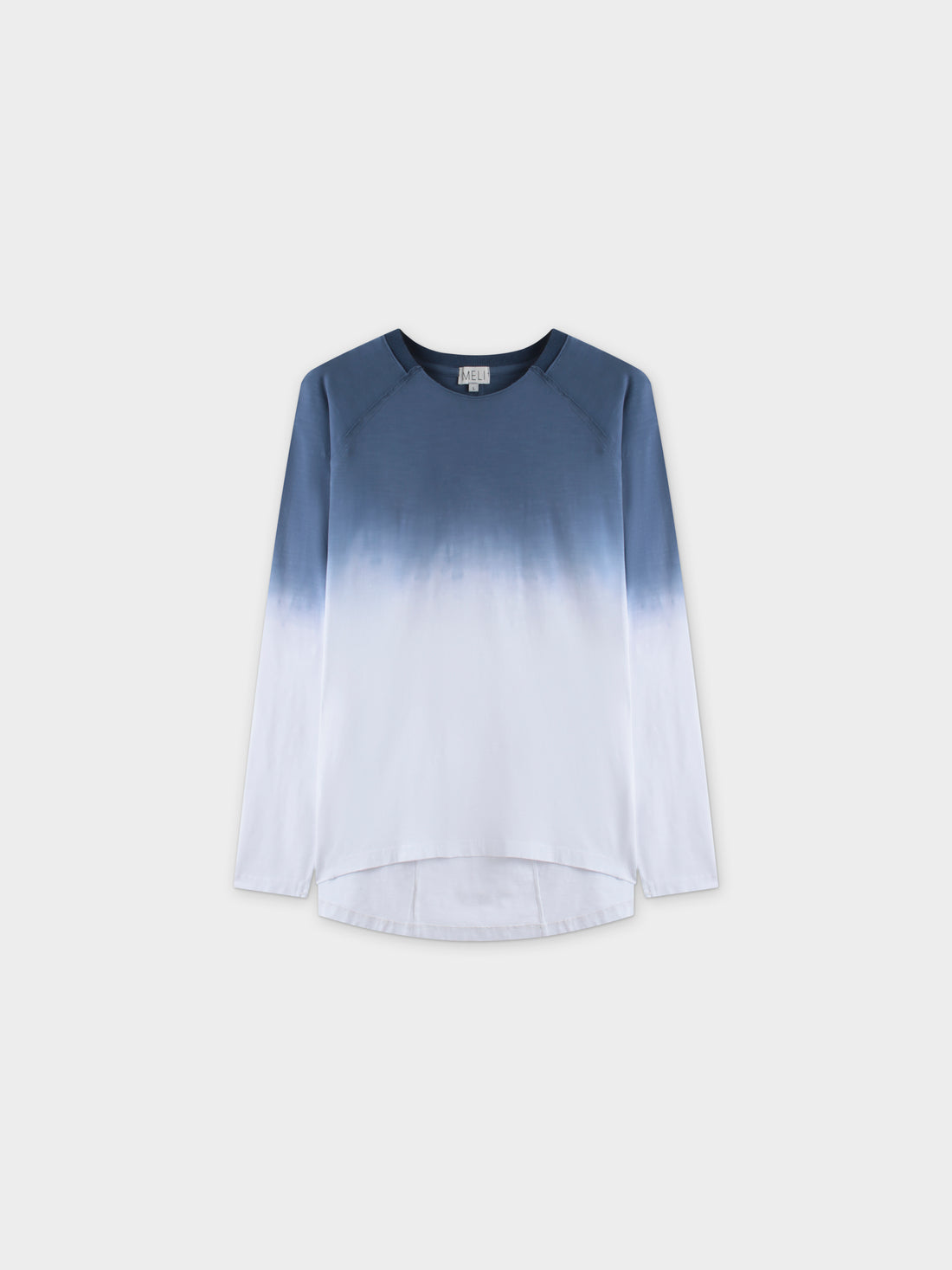 CAMISETA OMBRE PLEAT BACK-AZUL