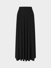 Panel Ribbed Skirt-Black