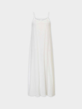 Gauze Slip Dress-Ivory