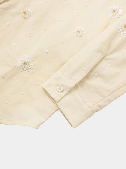 Embellished Blouse-Cream