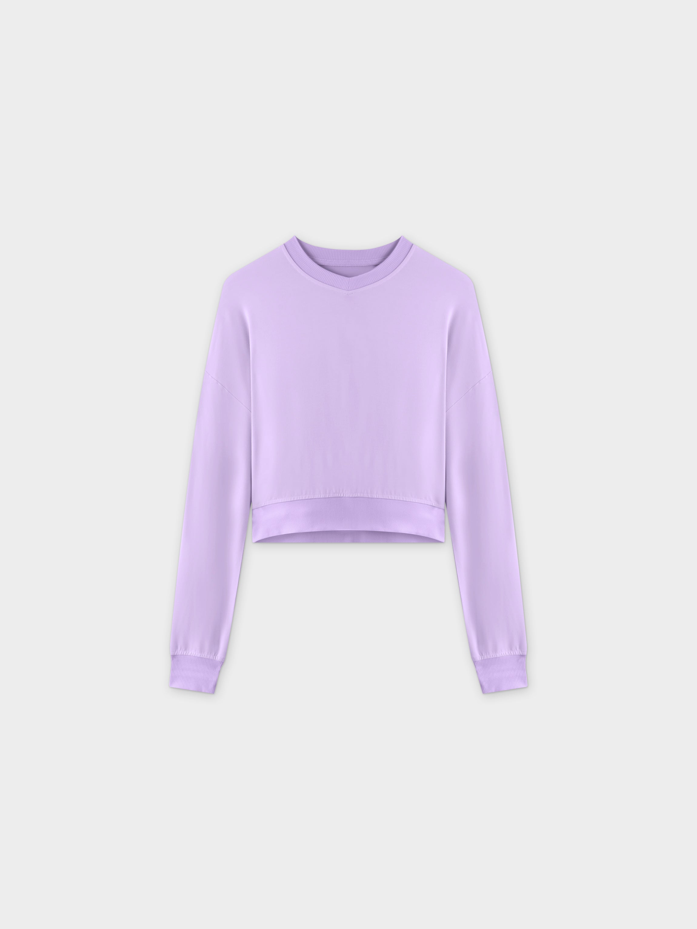 Cropped Tee-Lavender