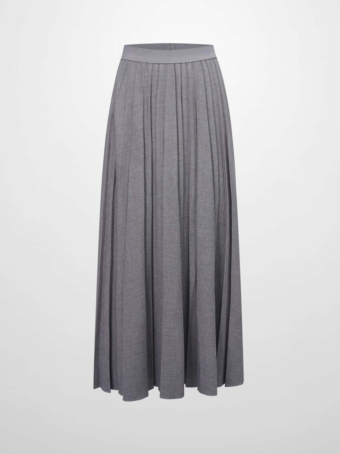 Marni Pleated Skirt 37&quot;-Heathered Grey