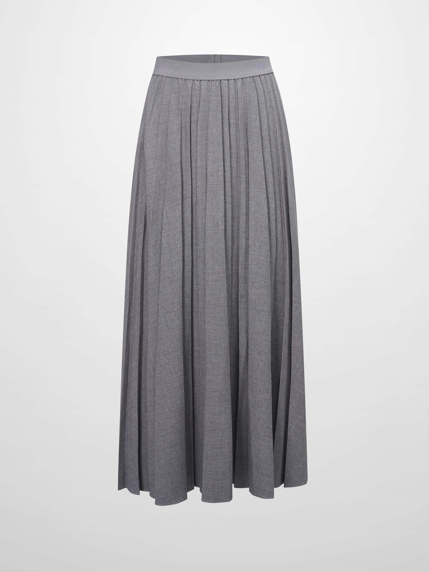 Marni Pleated Skirt 37&quot;-Heathered Grey