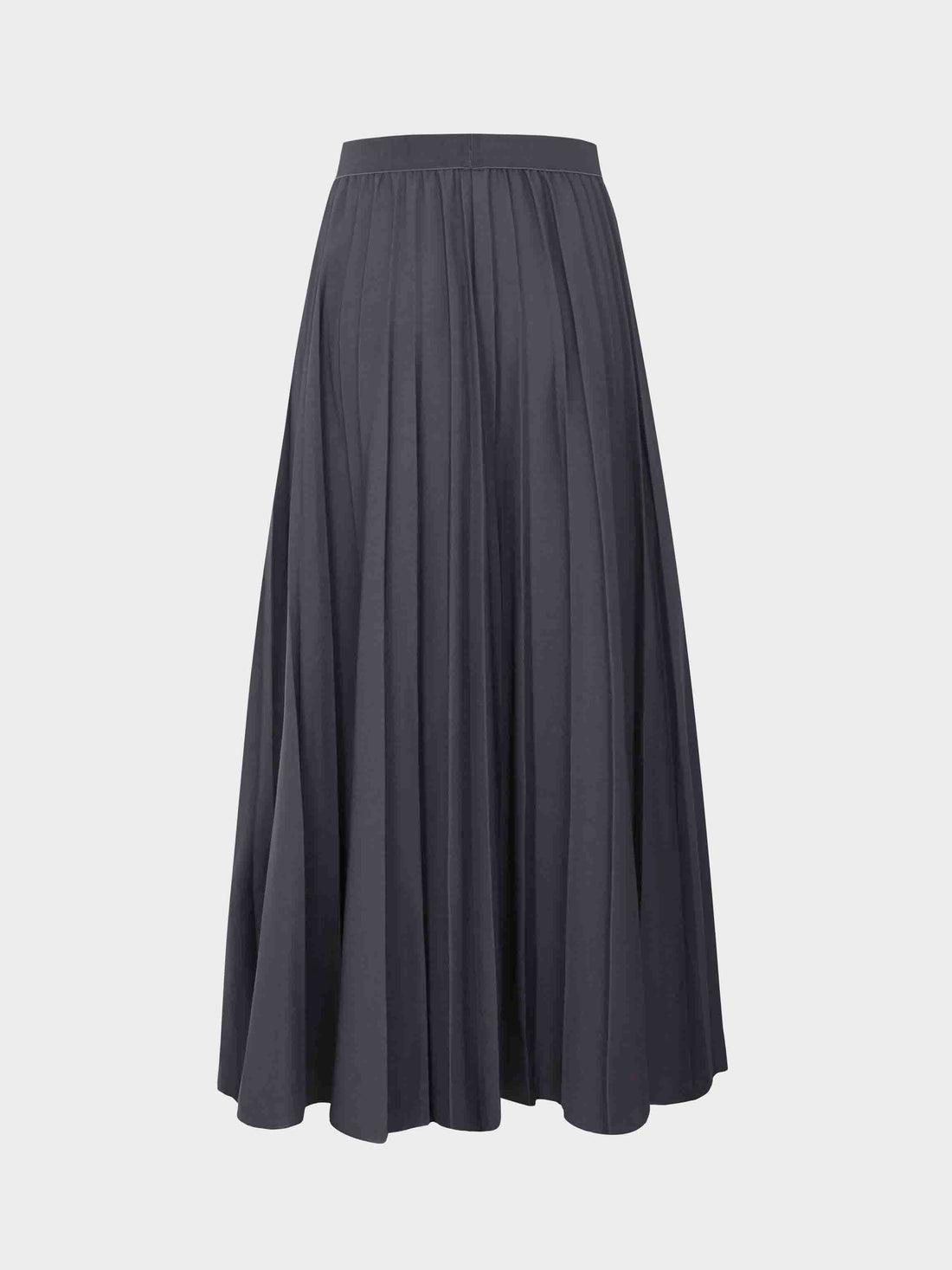 Pleated Skirt 37&quot;-Dark Grey