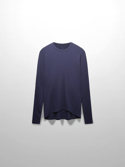 Crew Ribbed Dolman-Navy