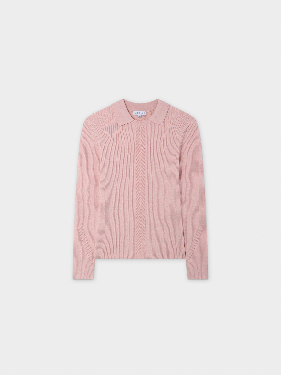 Center Design Sweater-Heathered Pink