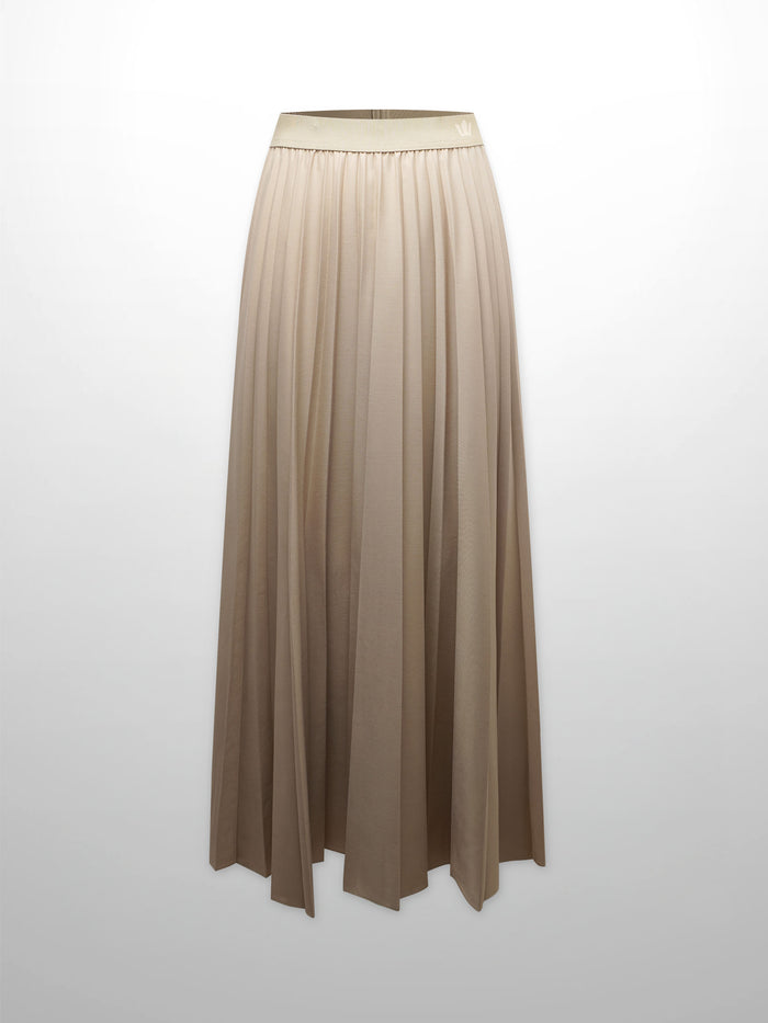 PLEATED SKIRT 37"- TAN