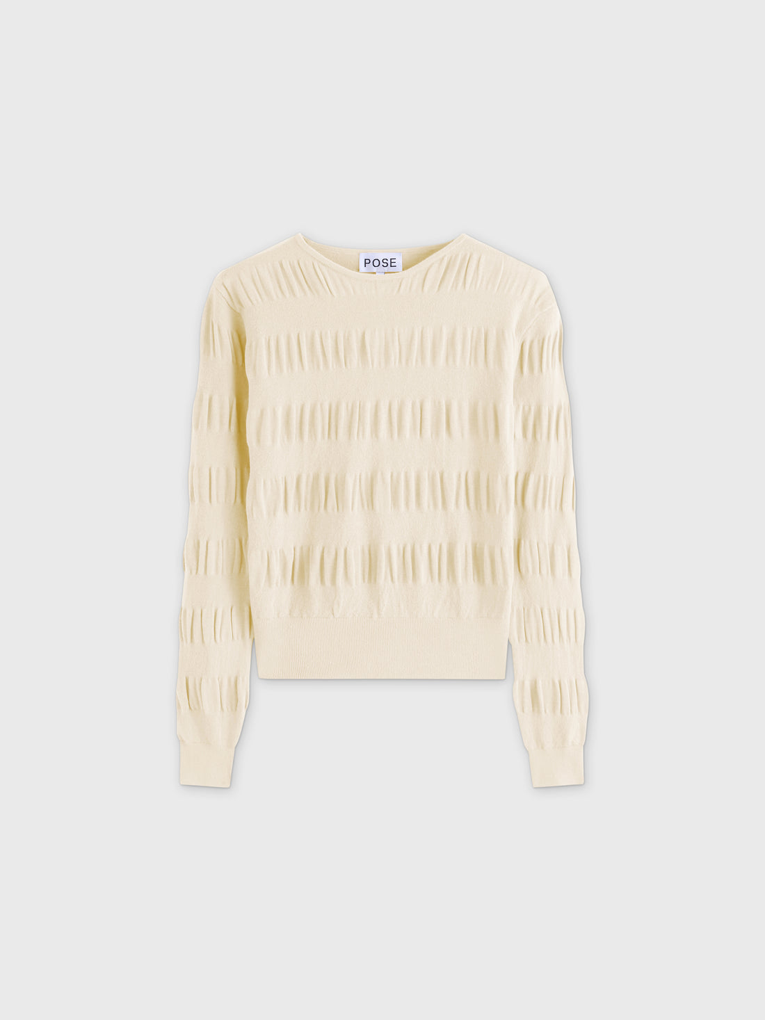 Ruched Sweater-Ivory