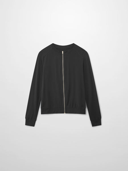 新品Theory Compact Crepe Zip Up Bomber Theory - Compact Crepe Zip Up Bomber / コンパクトクロップドジップ