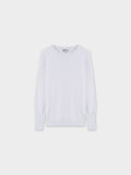 Basic Crew Sweater LS-White