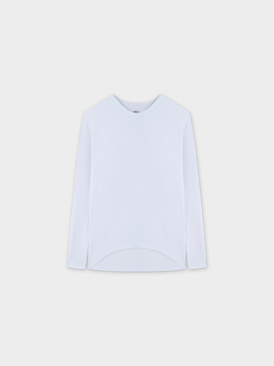 CAMISETA RIB DOLMAN V-BLANCO