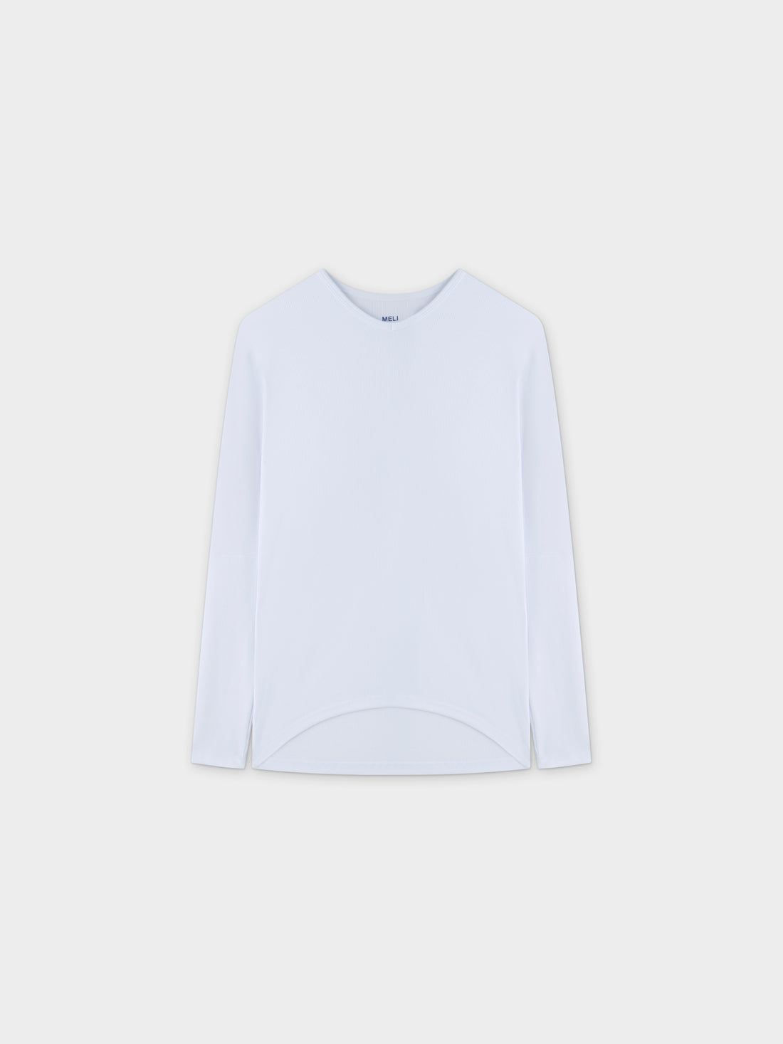 CAMISETA RIB DOLMAN V-BLANCO 