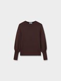 High Cuff Sweater-Brown