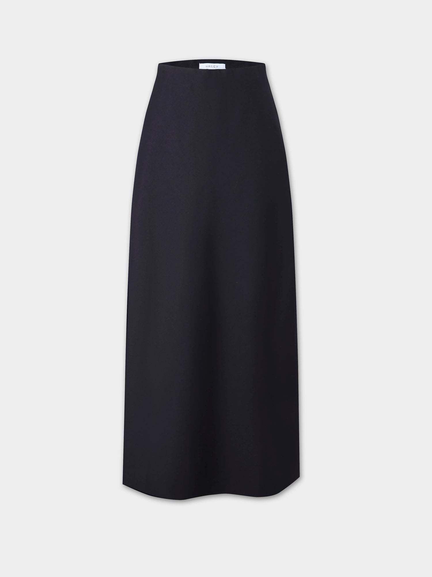 Wool Blend Slip Skirt-Navy