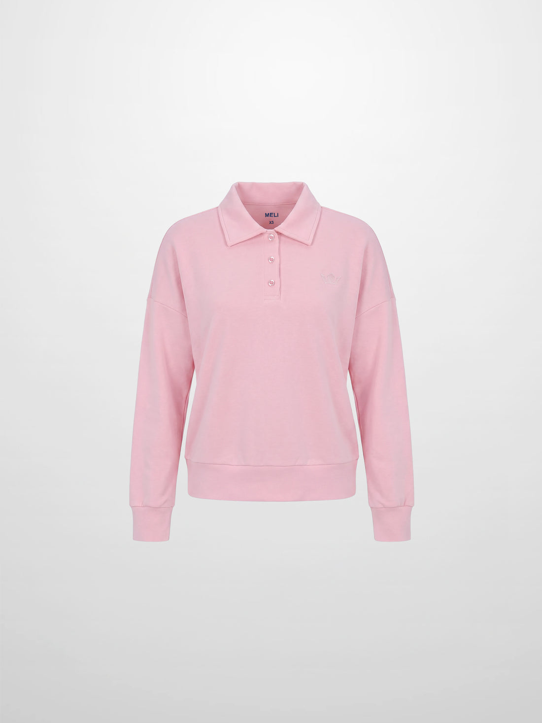 Collared Bomber Tee-Soft Pink