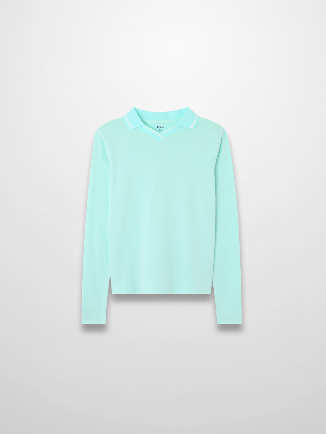 Collared High V T-Shirt-Mint
