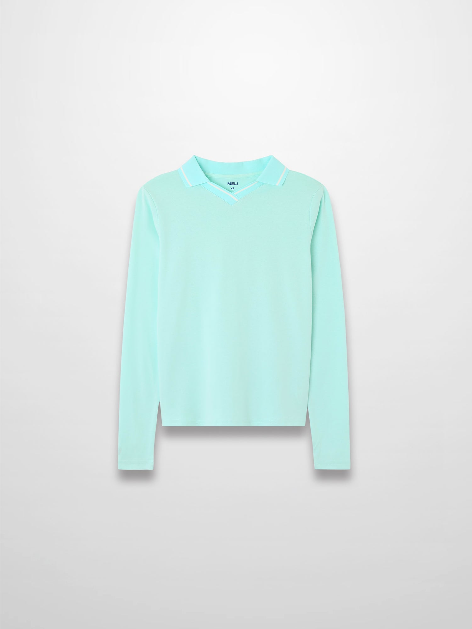 Collared High V T-Shirt-Mint