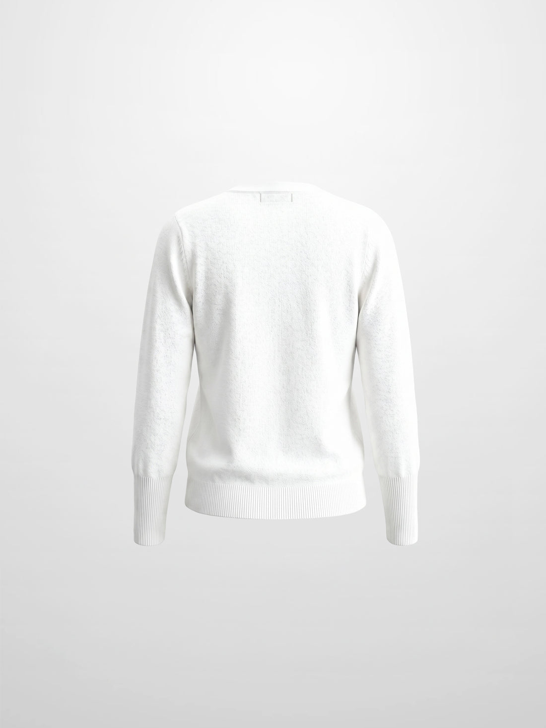 High Cuff Crew Sweater-Ivory