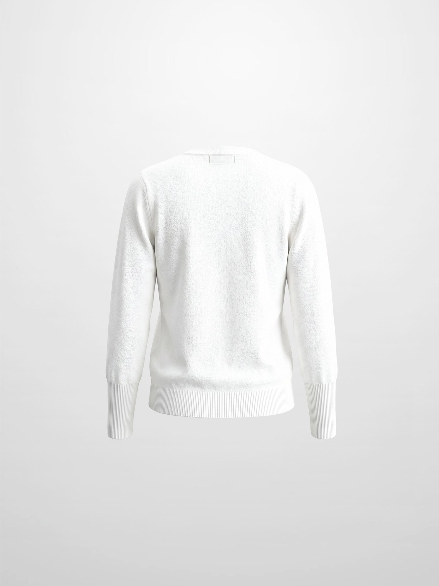 High Cuff Crew Sweater-Ivory
