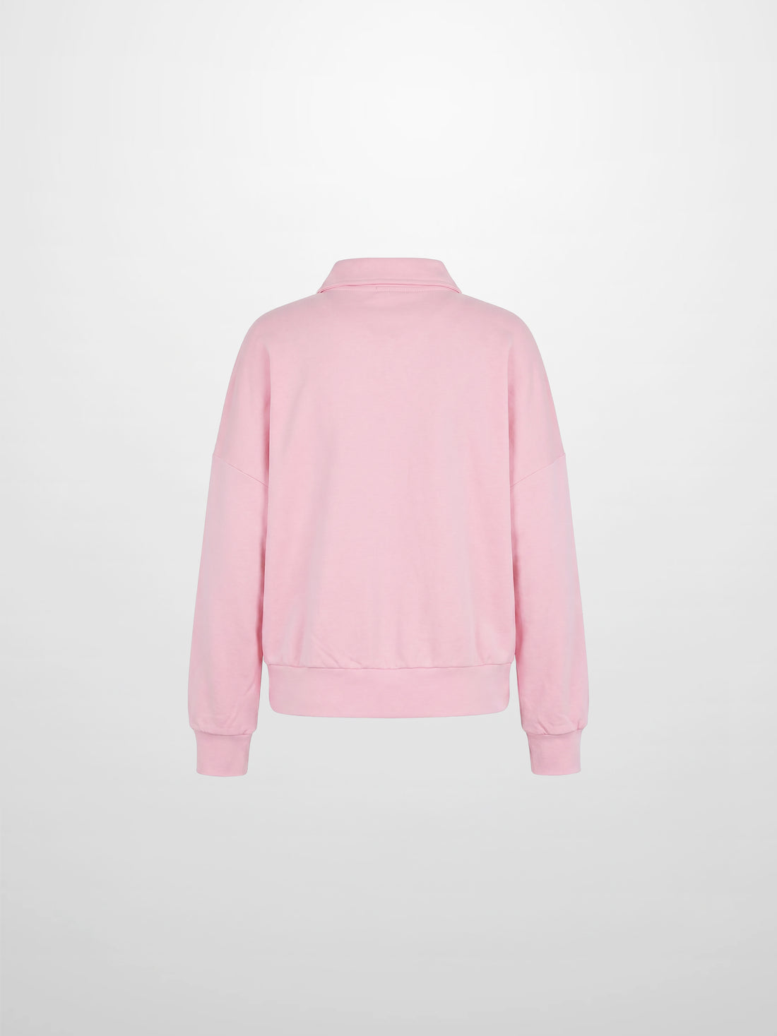 Collared Bomber Tee-Soft Pink