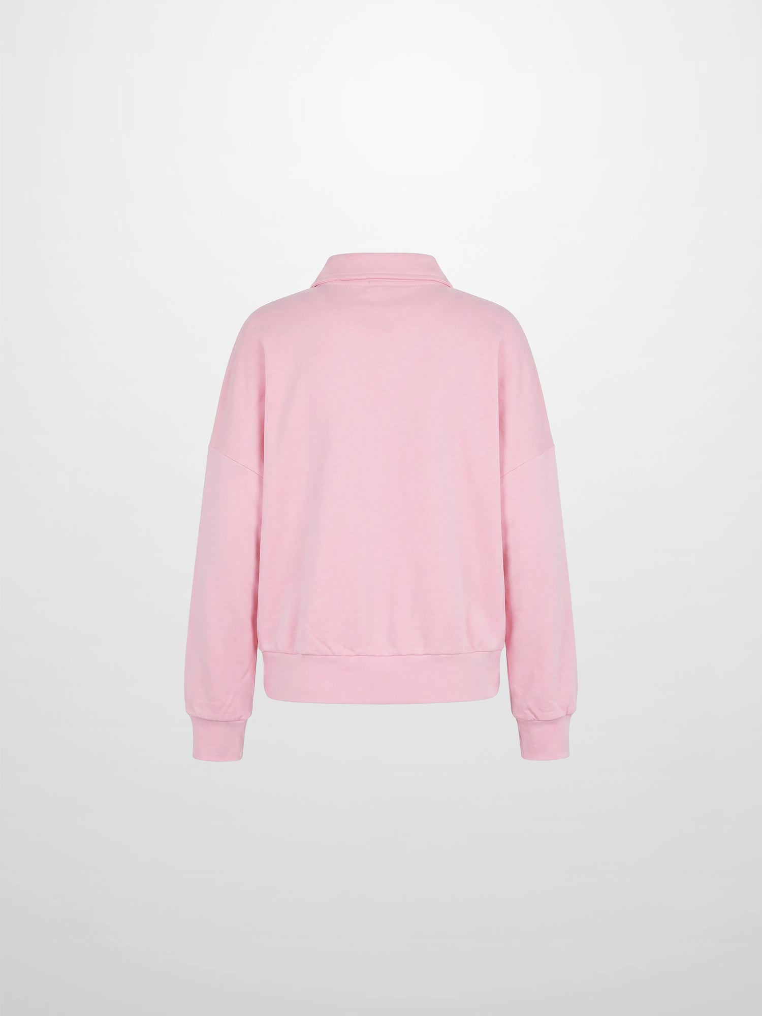 Collared Bomber Tee-Soft Pink